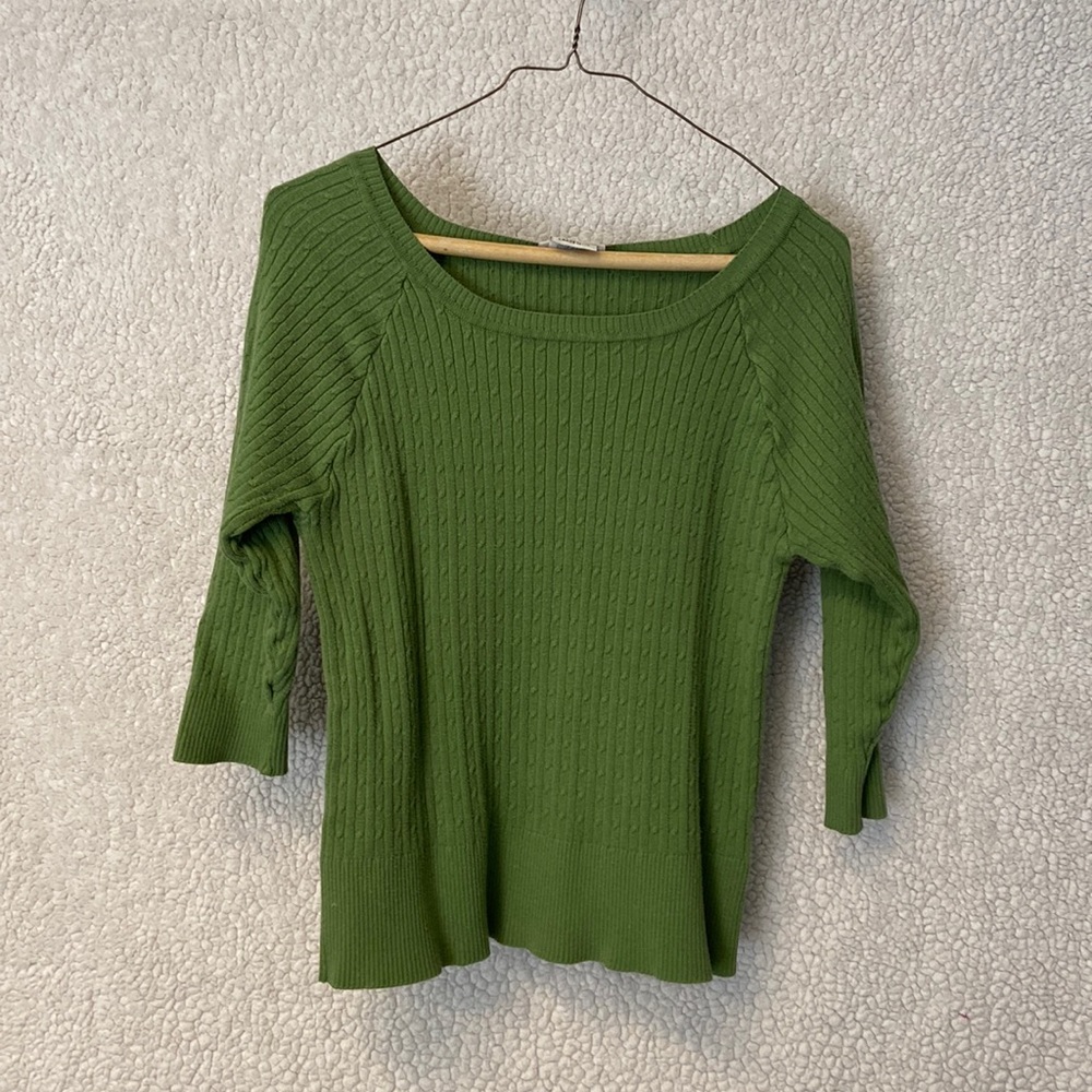 Beautiful olive green sweater.